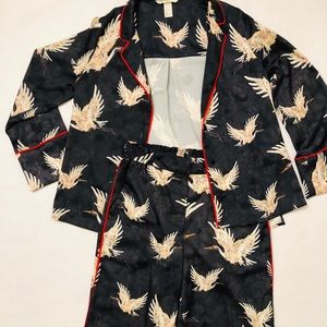 H&M satin printed set